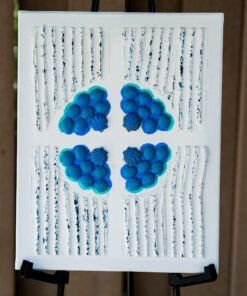 Alternative view of Blue and white Texture Art