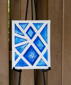 Alternative view of Blue design Texture Art