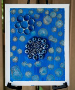 Dark Blue Texture Art