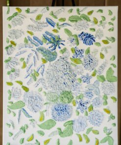 lowers and leaves Texture Art