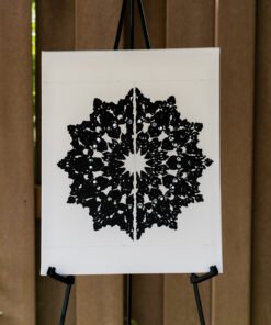 Alternative view of Black mandala Texture ArtBlack mandala Texture Art